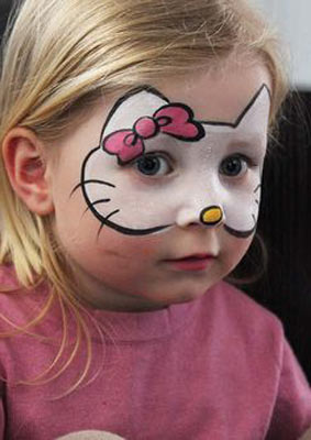 Hello Kitty Makeup for Kids — Fast & Easy Face Painting Tutorial